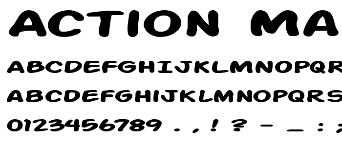 Action Man Extended Bold font